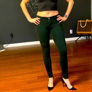 Green Levi Skinny Jeans